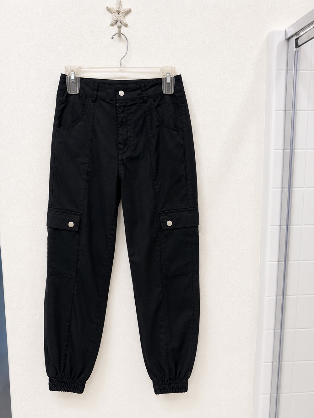 Tiger Mist Black Cargo Jogger Pants - Picture 2 of 6